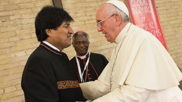 Evo Morales pide al papa Francisco interceder para liberar a bolivianos presos en Chile Evo Morales pide al papa Francisco interceder para liberar a bolivianos presos en Chile