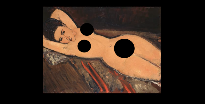 Otra censura de Facebook: ahora elimina video didáctico con un desnudo de Modigliani