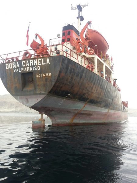 [VIDEO] Comenzaron las protestas en Mejillones por la presencia del polémico buque “Doña Carmela”