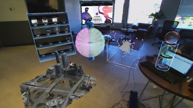 Hologramas, modelos a escala en 3D y ficheros en realidad virtual: así será la oficina del futuro Hologramas, modelos a escala en 3D y ficheros en realidad virtual: así será la oficina del futuro
