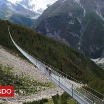 [VIDEO] Las espectaculares vistas del puente colgante para peatones más largo del mundo