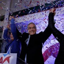 Piñera celebra el triunfo: 