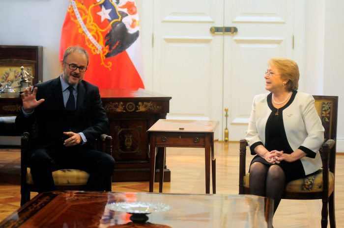 Los 60 minutos de Bernardo Larraín Matte con Bachelet en La Moneda Los 60 minutos de Bernardo Larraín Matte con Bachelet en La Moneda