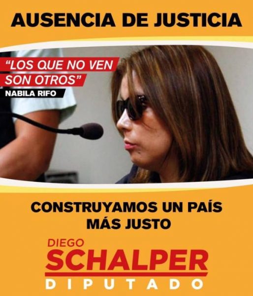 Imagen de Nabila Rifo es usada por candidato a diputado por Chile Vamos Imagen de Nabila Rifo es usada por candidato a diputado por Chile Vamos