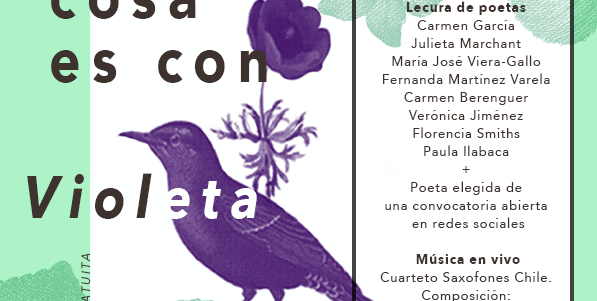 Homenaje poético del FIP Santiago “Otra cosa es con Violeta” en Museo Violeta Parra