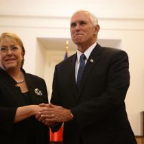 [FOTOS] La llegada del vicepresidente de EE.UU. Mike Pence a Chile y su reunión con Bachelet