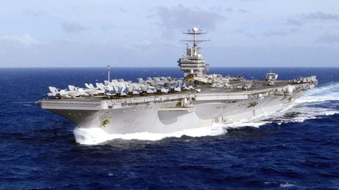 Un portaviones nuclear, buques de asalto, helicópteros y aviones F-16: la flota de guerra con la que Estados Unidos planea rescatar a las víctimas de Irma en Florida Un portaviones nuclear, buques de asalto, helicópteros y aviones F-16: la flota de guerra con la que Estados Unidos planea rescatar a las víctimas de Irma en Florida