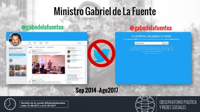 Nuevo ministro de la Segpres eliminó su cuenta en Twitter Nuevo ministro de la Segpres eliminó su cuenta en Twitter