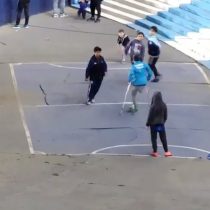 [VIDEO] Fútbol inclusivo: niño en muletas anota golazo durante entretiempo del partido de Racing