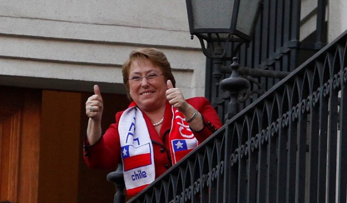 Bachelet alentará a la Roja en Sao Paulo