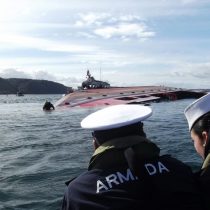 Armada descarta derrame de petróleo tras hundimiento de buque salmonero en Chiloé