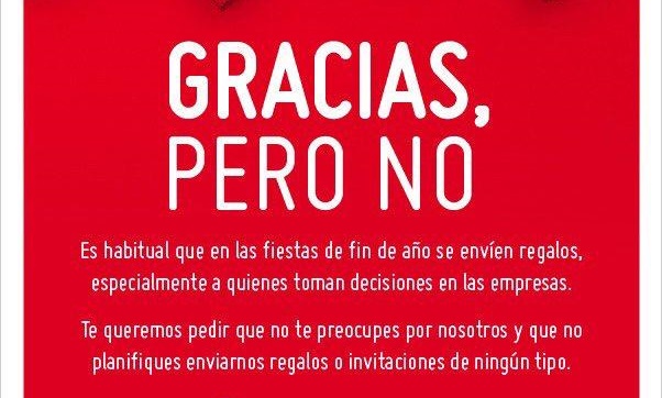 Los Solari dicen NO a los regalos a ejecutivos, en campaña que se replica en las redes sociales Los Solari dicen NO a los regalos a ejecutivos, en campaña que se replica en las redes sociales