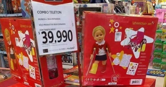 Ripley responde a críticas por muñeca ofertada como “Combo Teletón” Ripley responde a críticas por muñeca ofertada como “Combo Teletón”