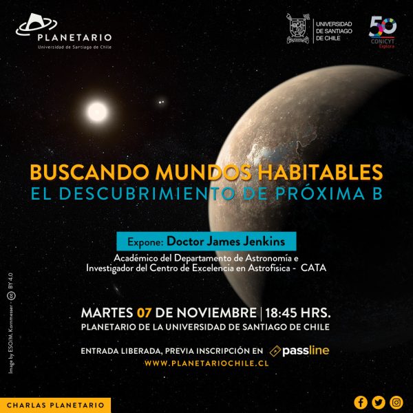 Charla gratuita “Buscando mundos habitables” en Planetario Charla gratuita “Buscando mundos habitables” en Planetario