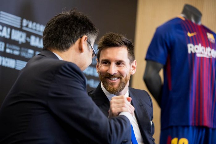 Messi firma su nuevo contrato hasta junio de 2021 y 700 millones de cláusula