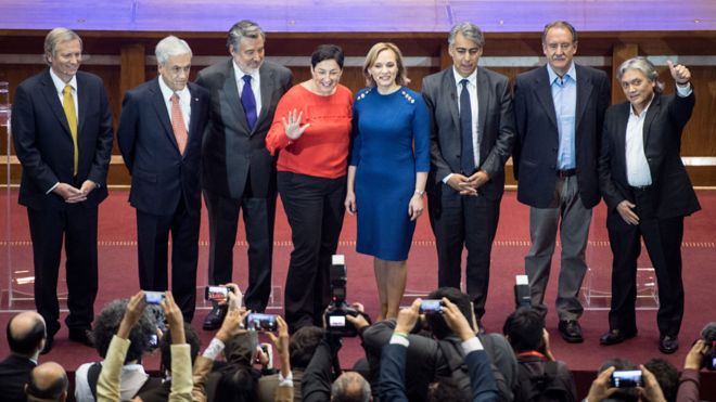 Quiénes son los ocho candidatos que buscan suceder a Bachelet, según análisis de BBC Quiénes son los ocho candidatos que buscan suceder a Bachelet, según análisis de BBC