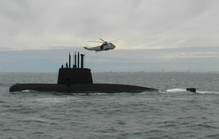 Armada argentina analiza ruido detectado en el área de búsqueda de submarino desaparecido