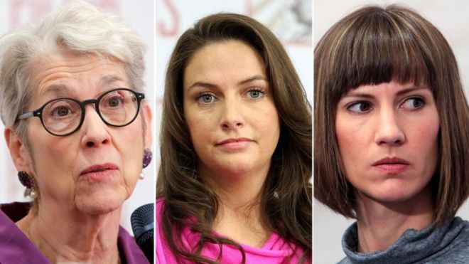 Las tres mujeres que exigen que el Congreso de E.E.U.U investigue al presidente Donald Trump por acoso sexual