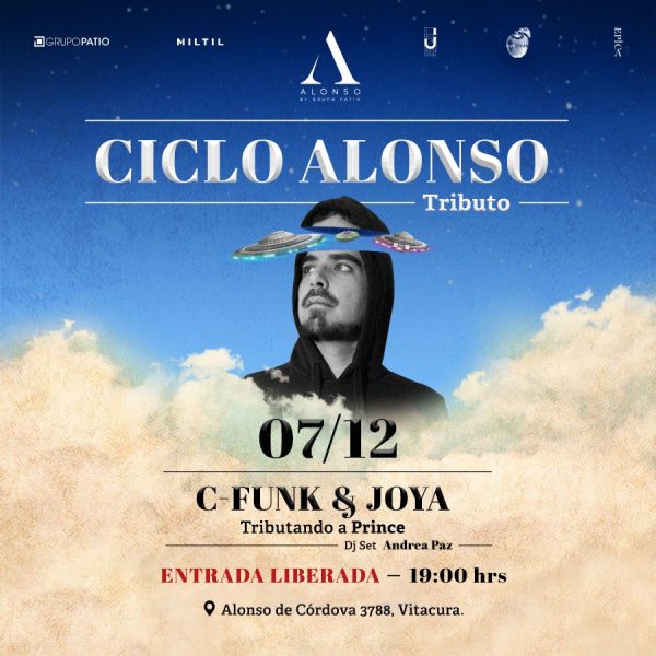 Show tributo a Prince con C-Funk & Joya en edificio Alonso Show tributo a Prince con C-Funk & Joya en edificio Alonso