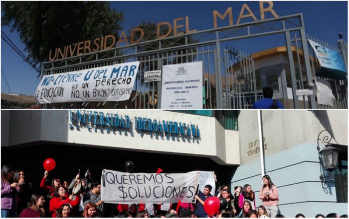 El castigo de estudiar: drama de los alumnos de la U. del Mar se repite en U. Iberoamericana que también corre el riesgo de cerrar El castigo de estudiar: drama de los alumnos de la U. del Mar se repite en U. Iberoamericana que también corre el riesgo de cerrar