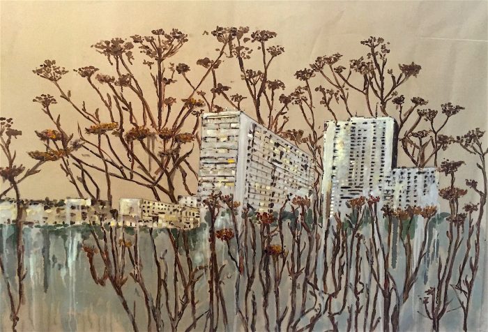 Exposición “Ciudad inventada” de Verónica Frühbrodt en Espacio aquí Exposición “Ciudad inventada” de Verónica Frühbrodt en Espacio aquí