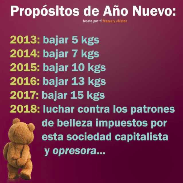 Feliz 2018, sin estereotipos Feliz 2018, sin estereotipos