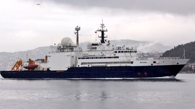 Cómo es el Yantar, el barco «espía» ruso que está ayudando a buscar al submarino ARA San Juan e inquieta a las potencias occidentales Cómo es el Yantar, el barco