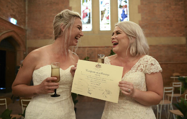 Australia celebra los primeros matrimonios homosexuales tras su legalización Australia celebra los primeros matrimonios homosexuales tras su legalización