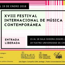 Festival Internacional de Música Contemporánea en Sala Isidora Zegers