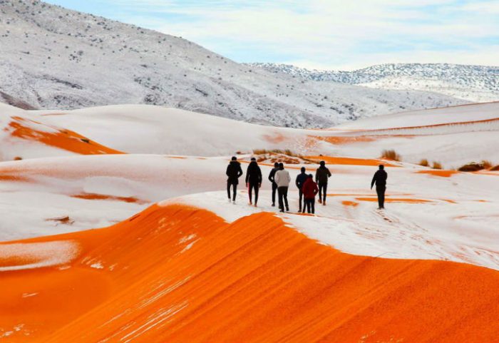 Nieve en el Sahara: ¿Quién dijo que no existe el cambio climático? Nieve en el Sahara: ¿Quién dijo que no existe el cambio climático?