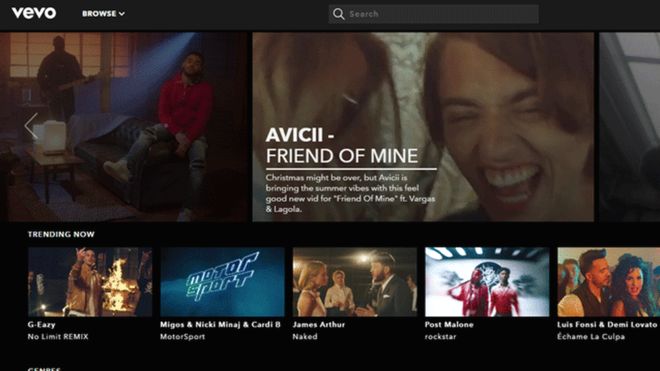 Qué tiene de novedoso Vevo, la plataforma de videos cuyos ingresos subieron un 30% en 2017 y en qué se diferencia de YouTube Qué tiene de novedoso Vevo, la plataforma de videos cuyos ingresos subieron un 30% en 2017 y en qué se diferencia de YouTube