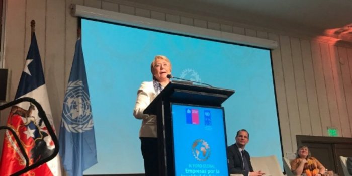 Bachelet: «Para avanzar hacia el desarrollo sostenible hay que reducir las desigualdades de género»