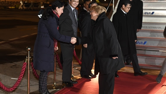 La última gira presidencial: Bachelet arriba a Tokio para iniciar visita oficial de Trabajo