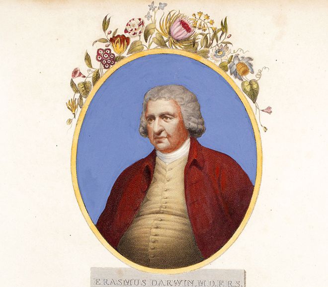 El erudito y erótico Erasmus Darwin, a quien su nieto Charles eclipsó El erudito y erótico Erasmus Darwin, a quien su nieto Charles eclipsó