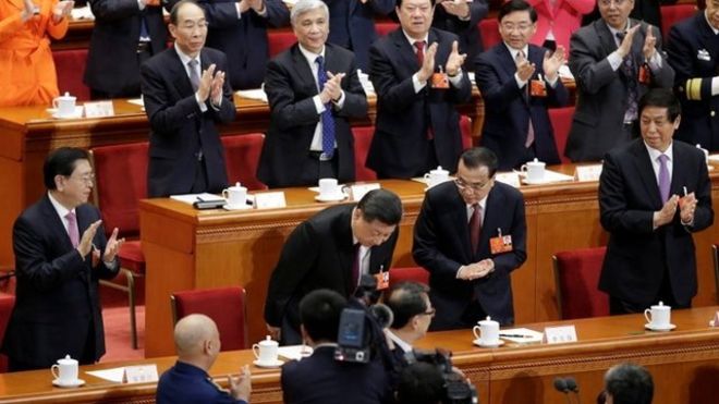 Xi Jinping es reelegido como presidente de China por unanimidad para un segundo mandato Xi Jinping es reelegido como presidente de China por unanimidad para un segundo mandato