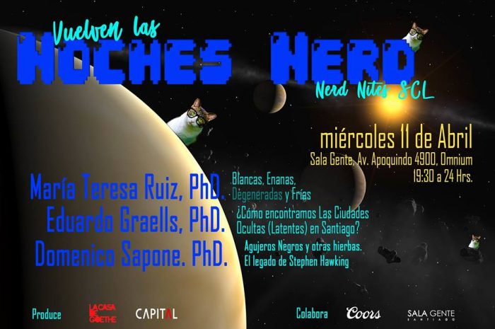 Comienzo nuevo ciclo Noches Nerd con María Teresa Ruiz en Sala Gente Comienzo nuevo ciclo Noches Nerd con María Teresa Ruiz en Sala Gente