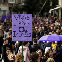 Masivas manifestaciones y huelgas en España en el marco del día de la mujer