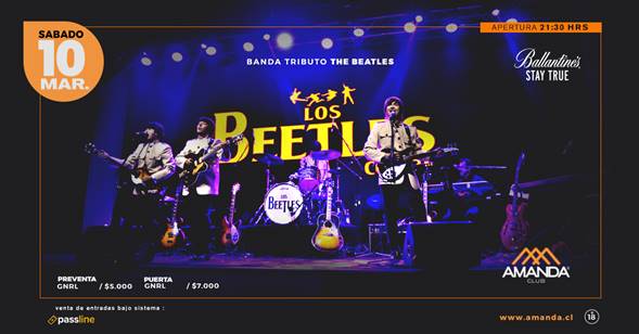 Concierto tributo con Los Beetles en Club Amanda Concierto tributo con Los Beetles en Club Amanda