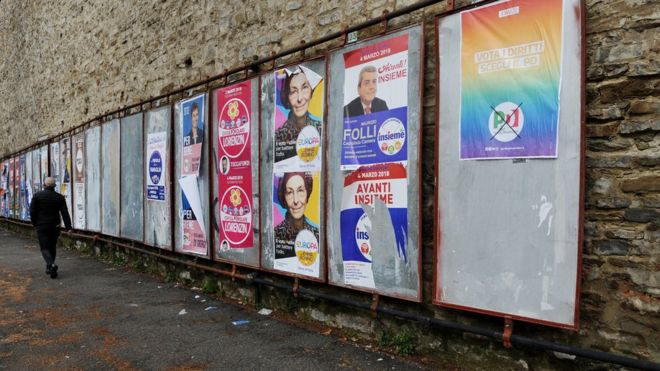 Incierto resultado de las elecciones pone en peligro la formación de un gobierno en Italia Incierto resultado de las elecciones pone en peligro la formación de un gobierno en Italia