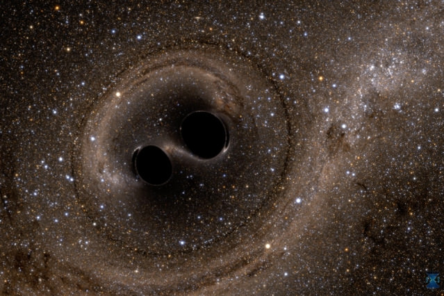 Inminente choque de agujeros negros supermasivos revela inédita situación galáctica Inminente choque de agujeros negros supermasivos revela inédita situación galáctica