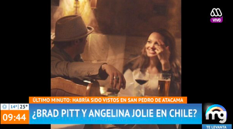 En matinal de Mega dicen que Brad Pitt y Angelina Jolie están en Chile