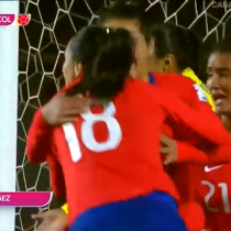 [VIDEO] El gol de cabeza de Camila Sáez que puso el empate de Chile ante Colombia por Copa América Femenina