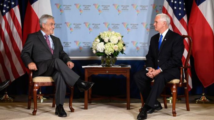 Vicepresidente de Estados Unidos agradece apoyo de Piñera a combate contra las armas químicas sirias Vicepresidente de Estados Unidos agradece apoyo de Piñera a combate contra las armas químicas sirias