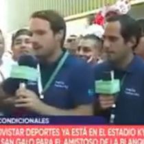 Periodista defiende a los chilenos entre burlas de la hinchada peruana