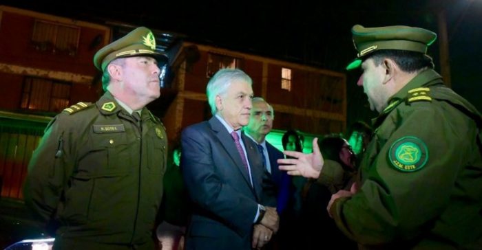 Piñera supervisa desde La Pintana operativo policial extraordinario que dejó más de 4 mil personas detenidas