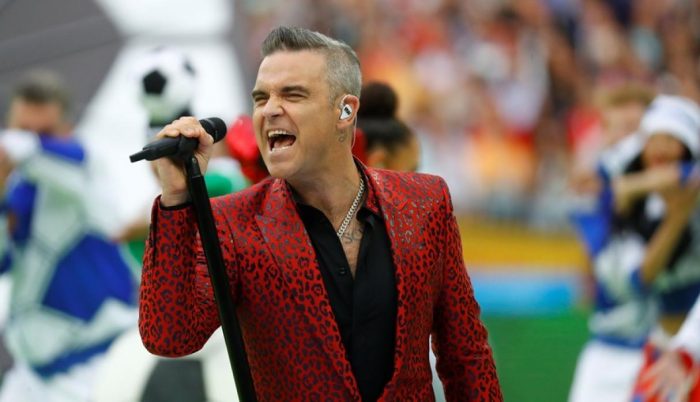 Con la presencia de Robbie Williams en la inauguración se dio el vamos al Mundial de Rusia 2018 Con la presencia de Robbie Williams en la inauguración se dio el vamos al Mundial de Rusia 2018