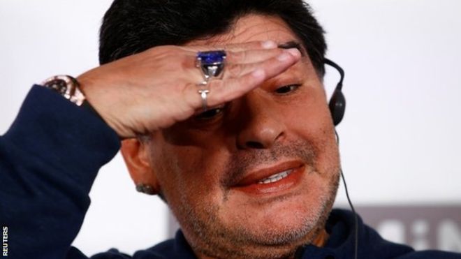 El extravagante primer día de Maradona como presidente del Dinamo Brest en Bielorrusia El extravagante primer día de Maradona como presidente del Dinamo Brest en Bielorrusia