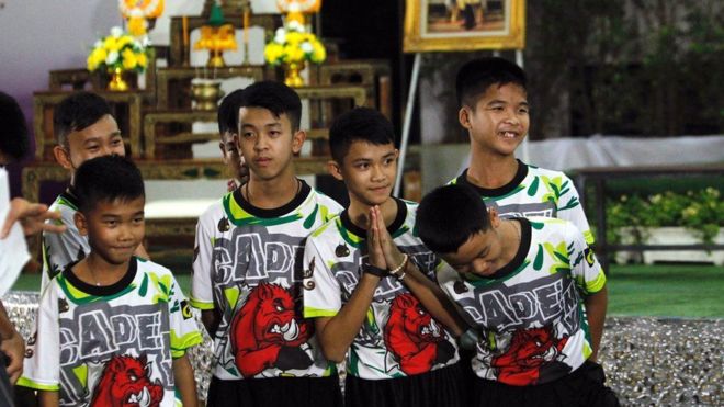 Los niños atrapados en la cueva en Tailandia hablan por primera vez tras salir del hospital Los niños atrapados en la cueva en Tailandia hablan por primera vez tras salir del hospital