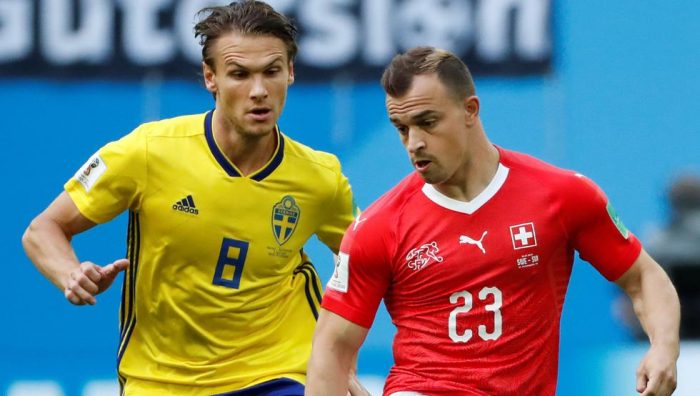 Suecia y Suiza, sin precisión, empatan 0-0 y se van al descanso Suecia y Suiza, sin precisión, empatan 0-0 y se van al descanso