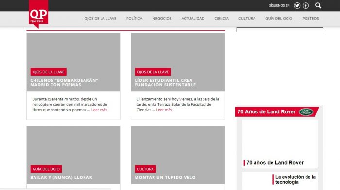Qué Pasa, la revista que quedó “en al aire” Qué Pasa, la revista que quedó